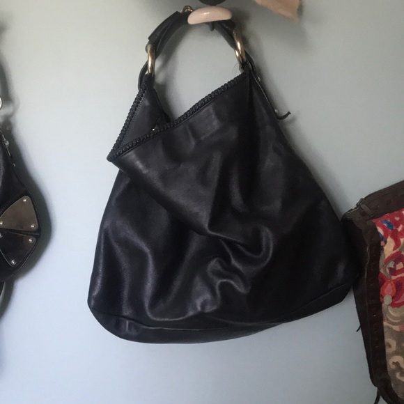 Gucci BLACK LEATHER HORSEBIT BUCKLE HOBO BAG - Picture 8 of 8